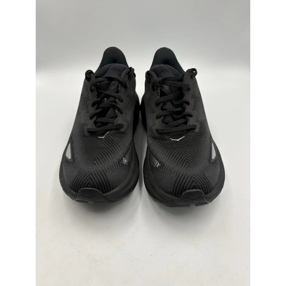 Hoka Clifton 9 GTX Mens Running Shoes Black GORE-TEX Sneakers Size 9